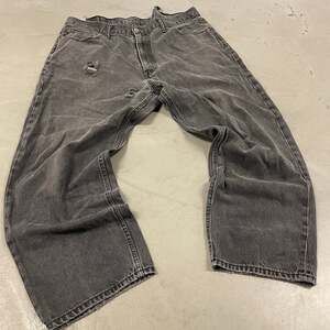 y2k black baggy Levi’s 550 jeans 40x30 busted belt loop